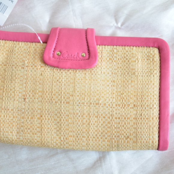 Coach Park Straw clutch - Picture 6 of 9